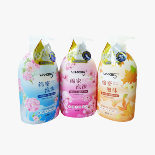 Shower gel/1L milk bath dew.Maple leaf and sakura body wash.VMG5