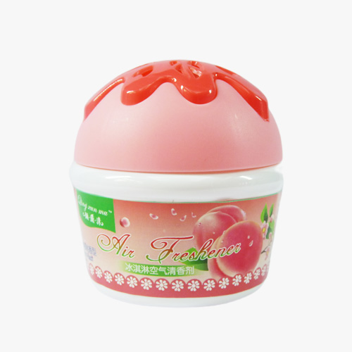 Qing Xun Mu 188g ice cream shape peach scent solid air freshener